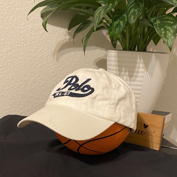 Polo by Ralph Lauren Leather Strapback Dad Hat - Picture 1 of 8